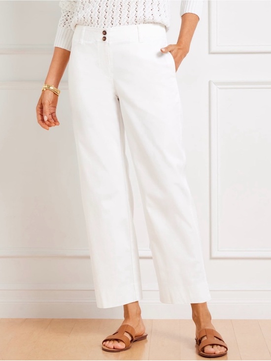 Talbots Pants - Talbots Crisp White New England Chino